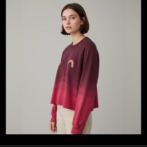 Aviator Nation Ombré Cropped Top